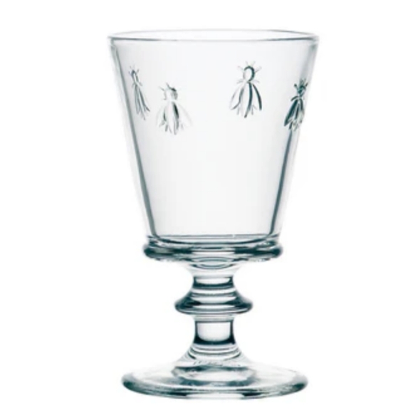 La Rochére Napoleon Bee Water Wine Glass Set of 2 France French - Picture 1 of 3